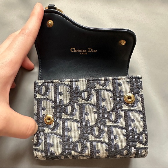 Dior Saddle Lotus Tri-Fold Wallet - Picture 3 of 8